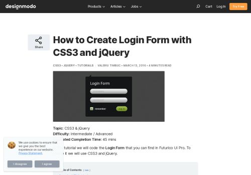 
                            13. How to Create Login Form with CSS3 and jQuery - Designmodo