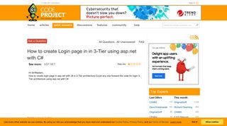 
                            7. How to create Login page in in 3-Tier using asp.net with C ...