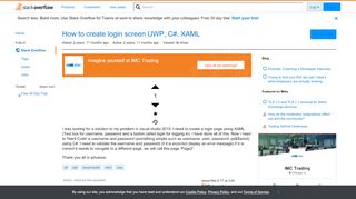 
                            7. How to create login screen UWP, C#, XAML - Stack Overflow