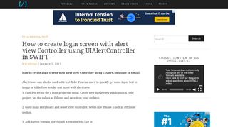 
                            3. How to create login screen with alert view Controller using ...