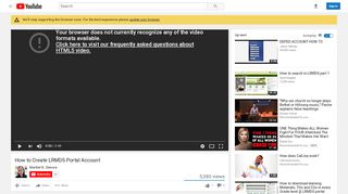 
                            6. How to Create LRMDS Portal Account - YouTube