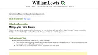 
                            6. How To Create & Manage Google Brand Accounts | William Lewis ...