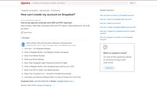 
                            5. How to create my account on Snapdeal - Quora