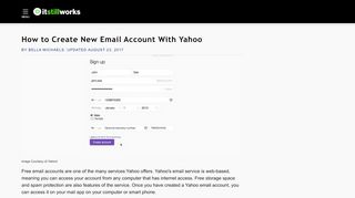 
                            8. How to Create New Email Account With Yahoo | It Still Works