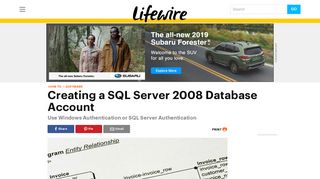 
                            2. How to Create New Users in SQL Server 2008 - Lifewire