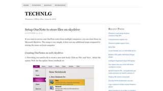 
                            12. How to create OneNote notes on Web/Skydrive and access it from ...