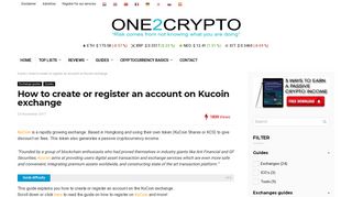 
                            8. How to create or register an account on Kucoin exchange ...