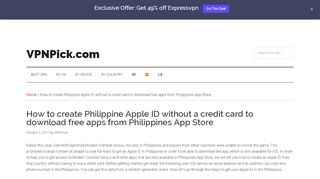 
                            9. How to create Philippine Apple ID without a credit card to download ...