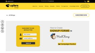 
                            10. How to Create Signup Forms in MailChimp & Campaign Monitor