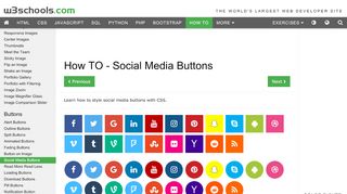 
                            11. How To Create Social Media Buttons - W3Schools
