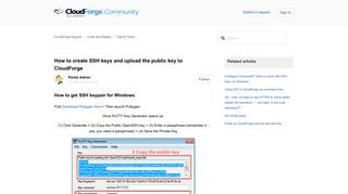 
                            7. How to create SSH keys and upload the public key to CloudForge ...