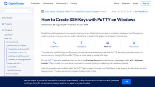 
                            9. How to Create SSH Keys with PuTTY on Windows :: DigitalOcean ...