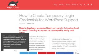 
                            6. How to Create Temporary Login Credentials for WordPress Support ...