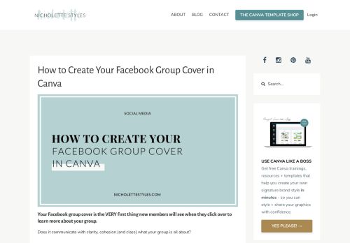 
                            13. How to create your Facebook Group Cover in Canva