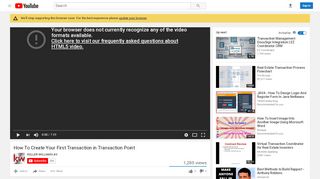 
                            5. How To Create Your First Transaction in Transaction Point - YouTube