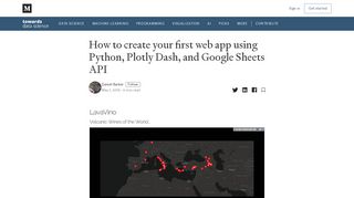 
                            11. How to create your first web app using Python, Plotly Dash, and ...