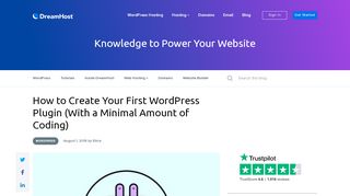 
                            8. How to Create Your First WordPress Plugin - DreamHost