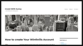 
                            5. How to create Your Winthrills Account – Invest With Sunny