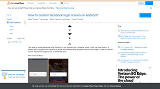 
                            9. How to custom facebook login screen on Android? - Stack Overflow