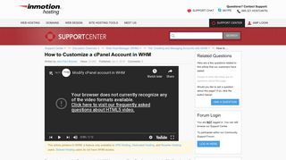 
                            8. How to Customize a cPanel Account in WHM | InMotion ...
