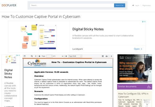 
                            9. How To Customize Captive Portal in Cyberoam - PDF - DocPlayer.net