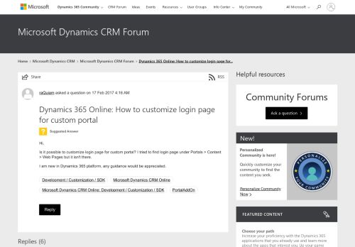 
                            4. How to customize login page for custom portal - Microsoft Dynamics ...