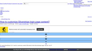 
                            12. How to customize Silverstripe login page content? - Stack Overflow