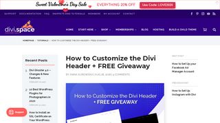 
                            8. How to Customize the Divi header with CSS + FREE Giveawy