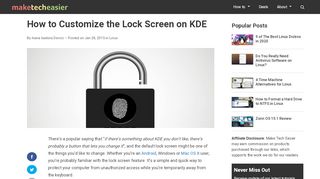 
                            8. How to Customize the Lock Screen on KDE - Make Tech Easier