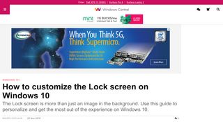 
                            13. How to customize the Lock screen on Windows 10 | Windows Central