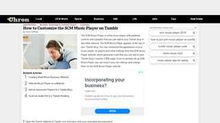 
                            5. How to Customize the SCM Music Player on Tumblr | Chron.com
