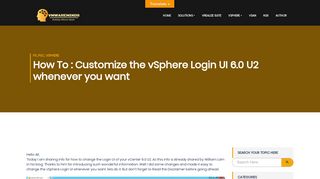 
                            5. How To : Customize the vSphere Login UI 6.0 U2 whenever you want ...