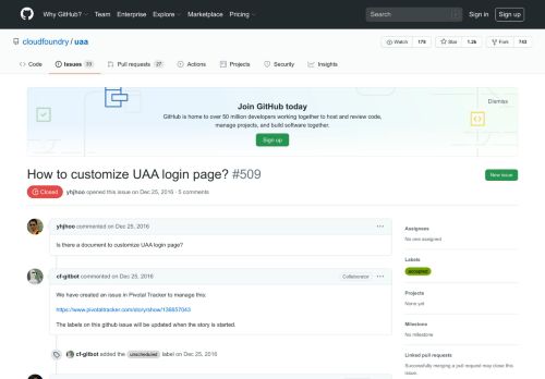 
                            7. How to customize UAA login page? · Issue #509 · cloudfoundry/uaa ...