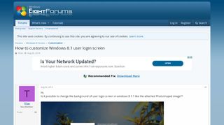 
                            9. How to customize Windows 8.1 user login screen | Windows 8 Help Forums