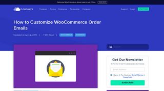 
                            12. How to Customize WooCommerce Order Emails - Cloudways