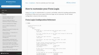 
                            8. How to customize your Form Login — Symfony2 Docs 2 documentation