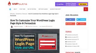 
                            12. How To Customize Your WordPress Login Page Style & Permalink