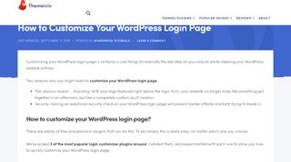 
                            2. How to Customize Your WordPress Login Page - ThemeIsle