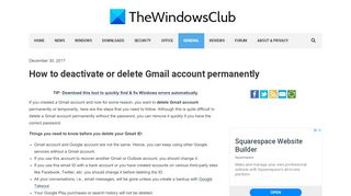 
                            7. How to deactivate or delete Gmail account permanently