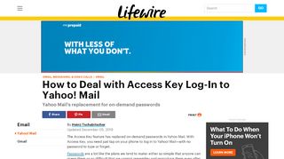 
                            5. How to Deal With Access Key Log-In to Yahoo! Mail - Lifewire