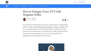 
                            9. How to Delegate Tezos XTZ with Magnum Wallet – Cryptium Labs ...