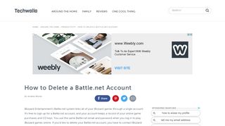 
                            12. How to Delete a Battle.net Account | Techwalla.com