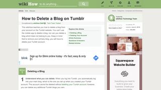 
                            9. How to Delete a Blog on Tumblr (with Pictures) - wikiHow