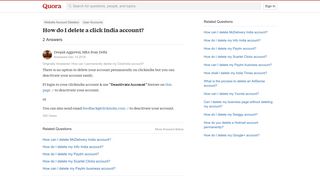 
                            8. How to delete a click India account - Quora