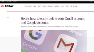 
                            10. How to delete a Gmail account and Google Account - Today Show