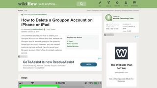 
                            4. How to Delete a Groupon Account on iPhone or iPad: 11 Steps