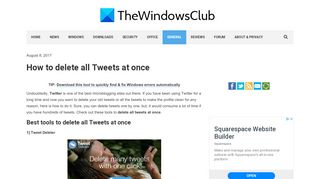 
                            13. How to delete all Tweets at once - The Windows Club