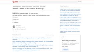 
                            8. How to delete an account on Musical.ly - Quora