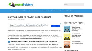 
                            8. How to delete an ArabianDate account? - AccountDeleters