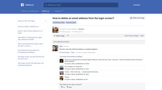 
                            6. How to delete an email address from the login screen? | Facebook ...